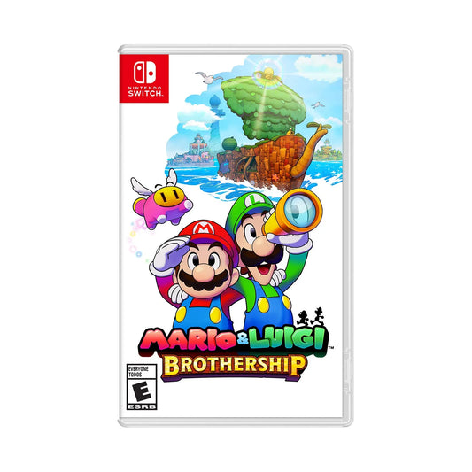 Cover art for Mario & Luigi: Brothership – Nintendo Switch Edition, featuring Mario and Luigi standing together on a ship with an island in the background.