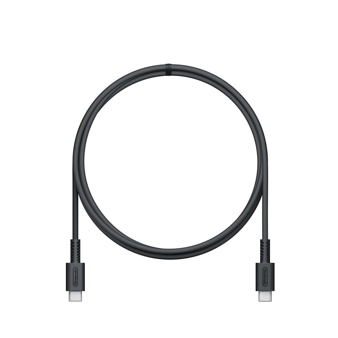 "USB-C charging cable included with the Nintendo Switch 2 AC Adapter, designed for fast and efficient charging of the Nintendo Switch 2 console."