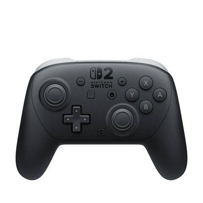 "Official Nintendo Switch 2 Pro Controller featuring HD Rumble 2, motion controls, and programmable buttons for enhanced gameplay."