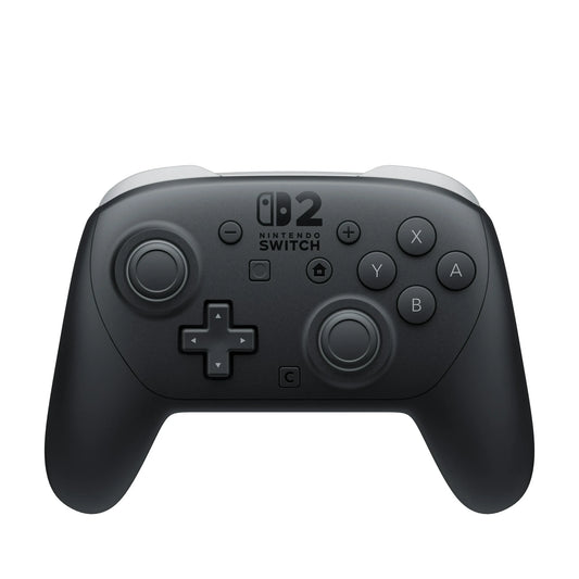 "Official Nintendo Switch 2 Pro Controller featuring HD Rumble 2, motion controls, and programmable buttons for enhanced gameplay."