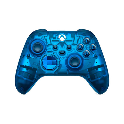 The Xbox Elite Wireless Controller Series 2 – Core in vibrant blue, featuring adjustable-tension thumbsticks, a wrap-around rubberized grip, and customizable button mapping options.