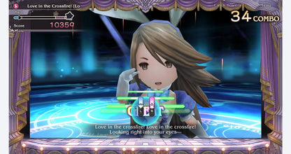 "In-game screenshot from Bravely Default Flying Fairy HD Remaster – Nintendo Switch 2, showcasing a dynamic battle scene with characters in action."