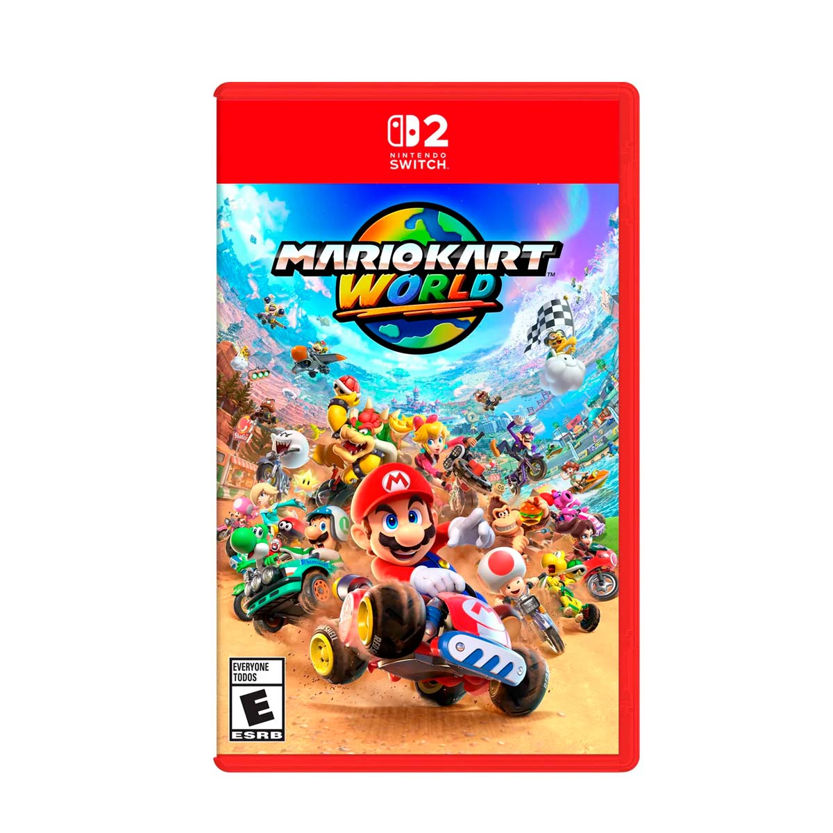 Cover art for Mario Kart – Nintendo Switch 2 Edition, featuring vibrant characters racing on a colorful track.