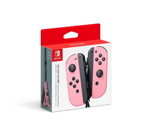 Cover art for Nintendo Joy-Con (L/R) – Pink Set, featuring a pair of pink Joy-Cons with wrist straps.